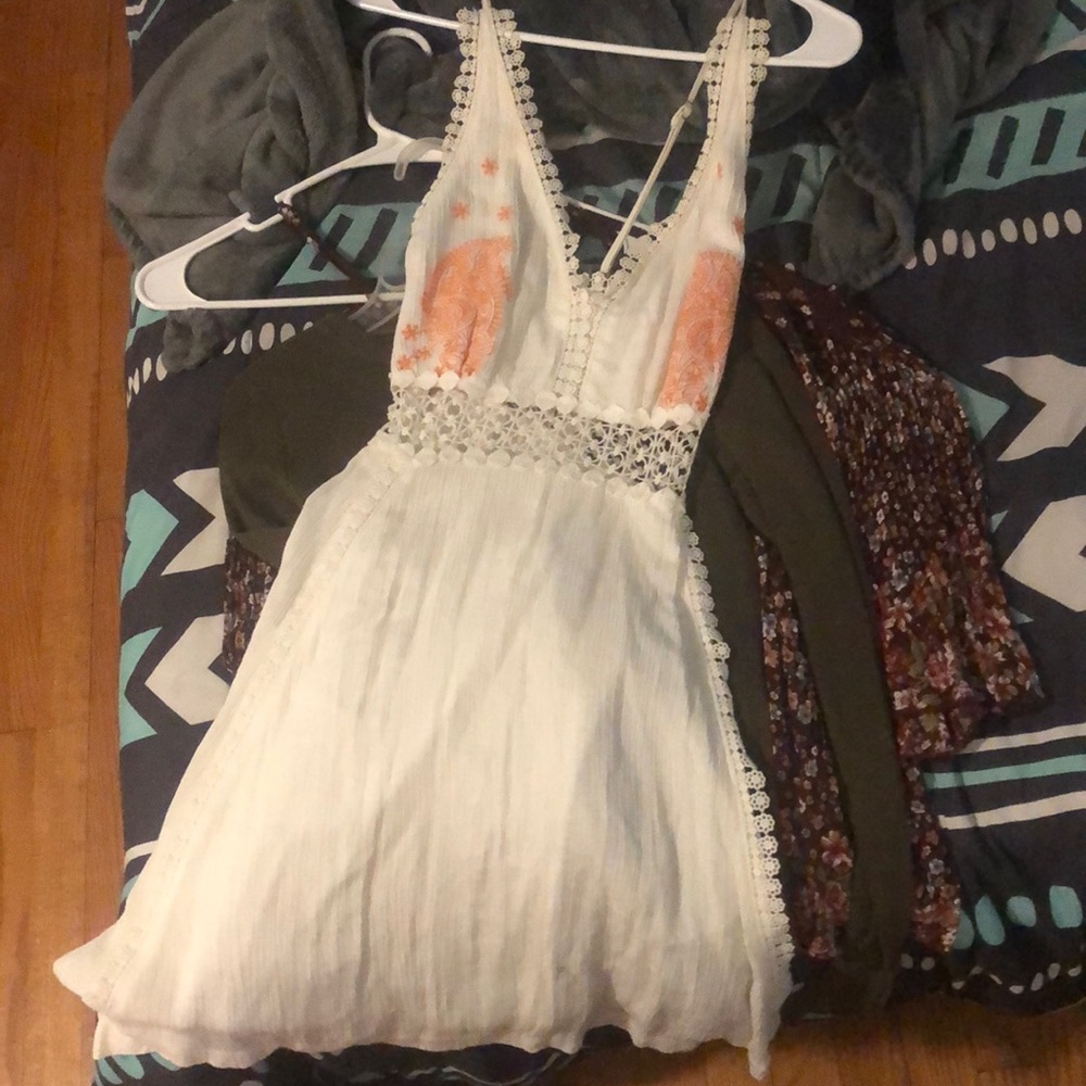 White beach dress